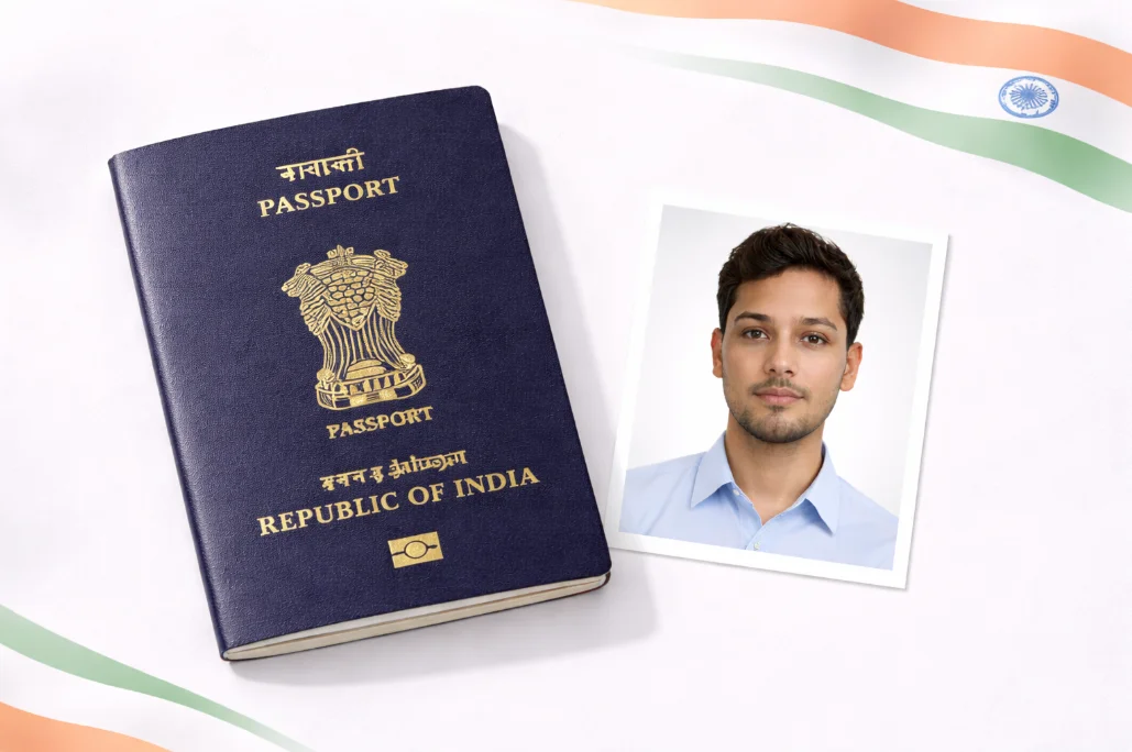 India passport and ID photo guide preview
