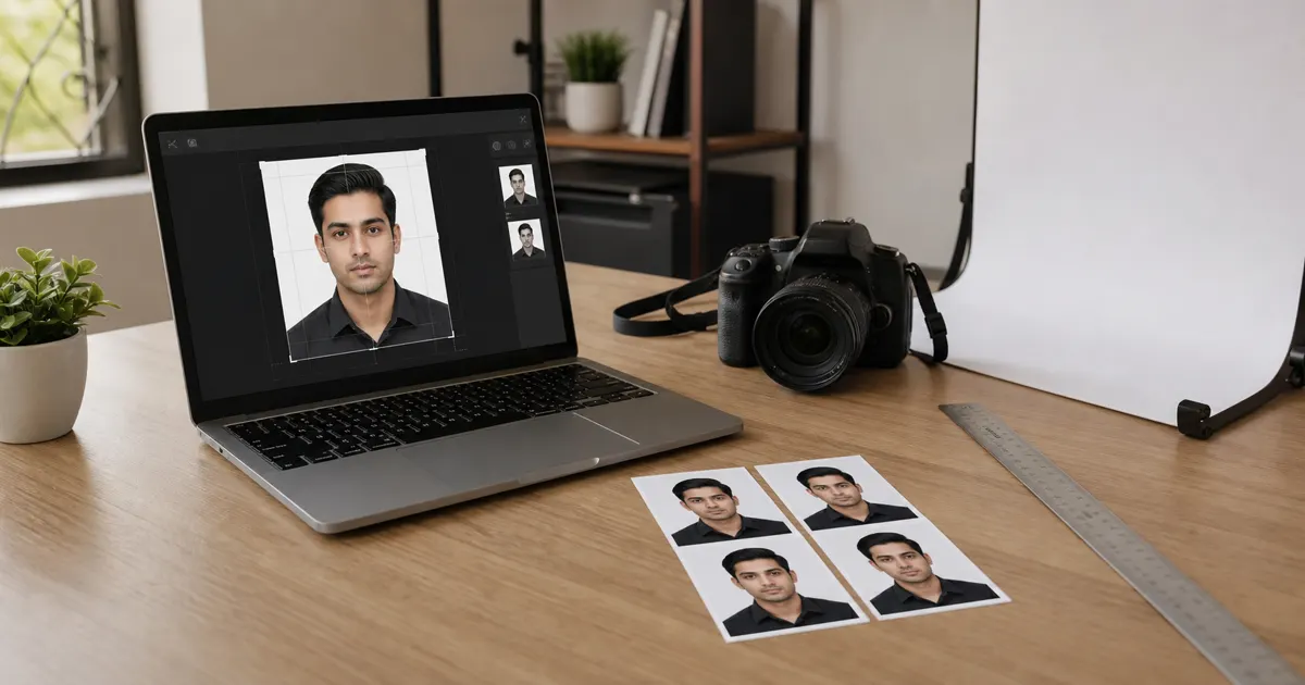 Pakistan Passport Photo Size: 35x45 mm Print, 350x467 px Online realistic preview