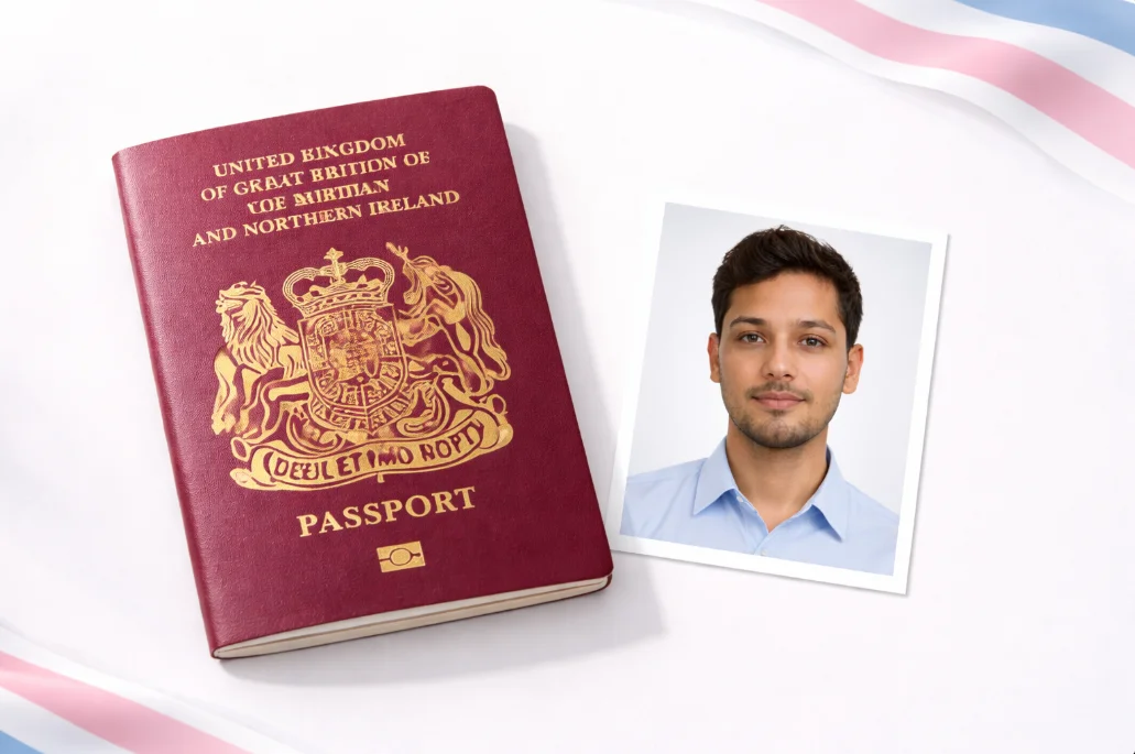 United Kingdom passport photo guide preview