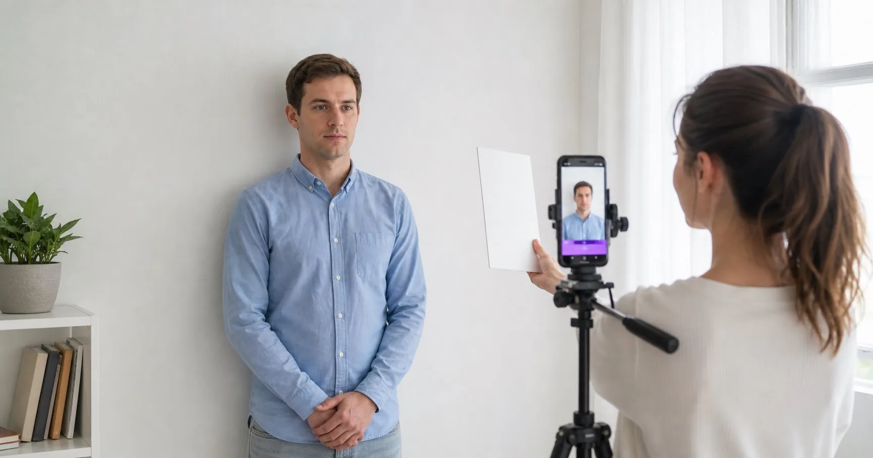 Passport photo lighting guide