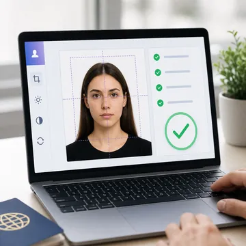 Passport photo checker preview