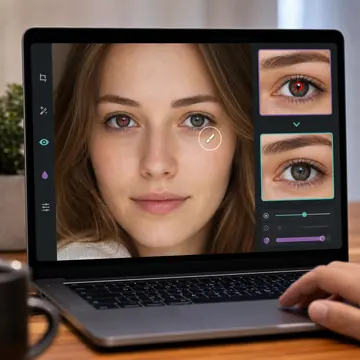 Red eye remover preview